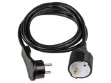 Prelungitor alimentare AS SCHWABE 2m 3G1,5mm&sup2; 16A 1 priză PVC negru 50212