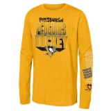 Pittsburgh Penguins tricou cu măneci lungi pentru copii Stand Out Ls Ctn - Dětsk&eacute; L (11 - 12 let)