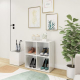 Pantofar de hol, alb extralucios, 105x35,5x70 cm, PAL GartenMobel Dekor, vidaXL
