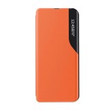 Husa flip din piele compatibila cu samsung galaxy a13 4g, e-fold, orange