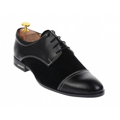 Oferta marimea 44, Pantofi barbati eleganti din piele naturala L959NBENY foto
