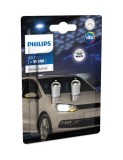Set 2 Becuri Led Alb T10 12v W5W Ultinon Pro3100 Philips