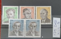 TS21 - Timbre serie DDR 1979 Mi2454-57