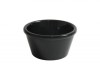 Set 6x Bol rotund din melamina neagra, diametru 7.7 cm