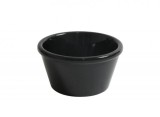 Set 6x Bol rotund din melamina neagra, diametru 7.7 cm