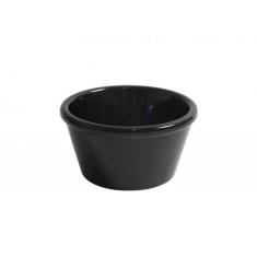 Set 6x Bol rotund din melamina neagra, diametru 7.7 cm