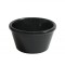 Set 6x Bol rotund din melamina neagra, diametru 7.7 cm