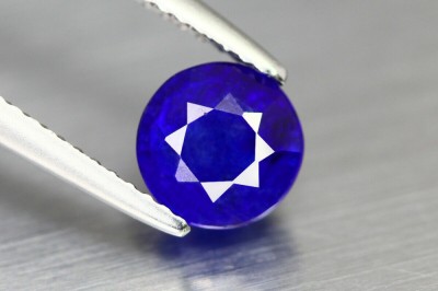 SAFIR NATURAL ALBASTRU super 1,92 ct. certificat autenticitate-NEINCALZIT foto