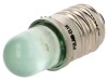 Lampă LED Verde 12V AC/DC E10 POLAM-ELTA LG-E10-12AC/DC cu Redresor &icirc;n Punte și Rezistență Incorporată