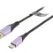 Cablu USB 2.0 USB-A la USB-C 1.5m Negru