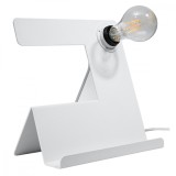 Lampă de masă INCLINE alb, Sollux Lighting