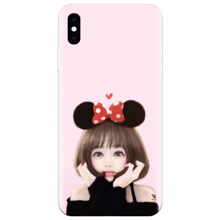 Husa silicon pentru Apple Iphone XS Max, Girly 002