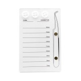 Paletă pentru extensii gene cu magnet pentru pensetă, white