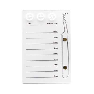Paletă pentru extensii gene cu magnet pentru pensetă, white foto