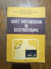 Caiet documentar de electroterapie / R7P4F
