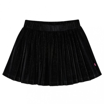 Fusta plisată pentru copii cu lurex, negru, 128 foto