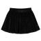 Fusta plisată pentru copii cu lurex, negru, 128
