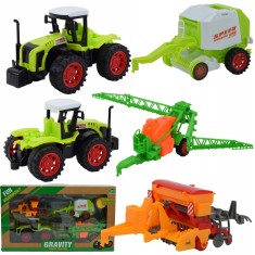 TRACTOR, REMORCĂ, JUCĂRIE, SET DE FERMIER