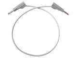 Cablu de măsurare 20A cu mufe banană 4 mm alb