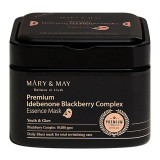 Masca tip servetel Premium Idebenone Blackberry Complex, 20 bucati, Mary and May, MARY &amp; MAY