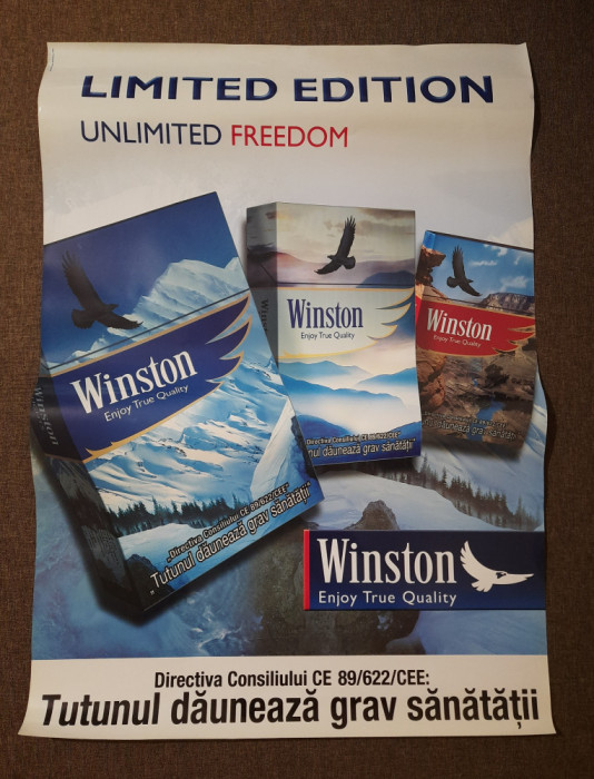 Afis,poster tigari WINSTON ,anii 2000
