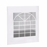 Perete cort, dimensiune 2x2.6 m, cu fereastra, ignifugat, 480 g/mp, pvc, alb