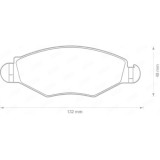 Set placute frana disc Citroen Xsara; Peugeot 206, 206 Sw, 206+, 306 Motor 1.1, 1.1 i, 1.4, 1.4 HDi, 1.4 HDi eco 70, 1.4 i, 1.4 i, 1.4 LPG, 1.4 SL,