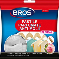 Pastile parfumate anti-molii cu miros floral BROS 20 buc