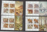 ROMANIA 2025 VULPI Minicoli cu 3 timbre+ 1 vinieta si bordura ilustratab LP.2507 MNH**