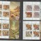 ROMANIA 2025 VULPI Minicoli cu 3 timbre+ 1 vinieta si bordura ilustratab LP.2507 MNH**