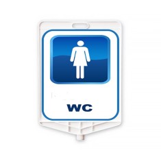 Placa pentru WC femei din plastic foto