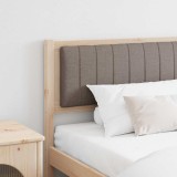 vidaXL Tăblie tapițată Maro 200 cm Lemn de pin masiv și stofă 879047