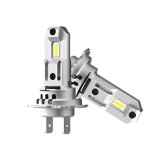 Cumpara ieftin Set 2 becuri mini led H7 canbus 20000lm 6000k alb rece cu ventilator