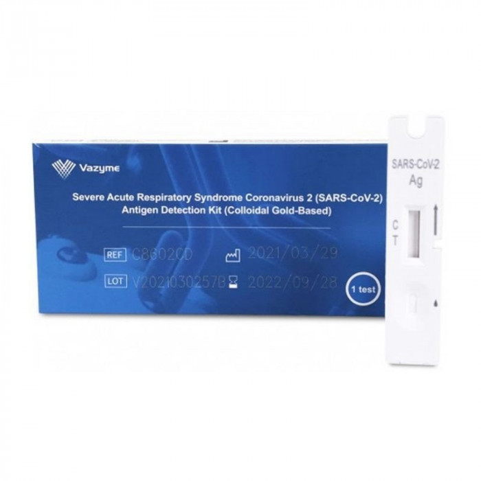 Test Rapid COVID-19, Vazyme, Antigen, Recoltare Saliva, Rezultat in 10 min, Pentru Uz Profesional