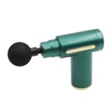 Aparat de vibromasaj, cu 6 trepte de viteza, ergonomic, cu 4 capete de schimb, putere 60/80W, verde