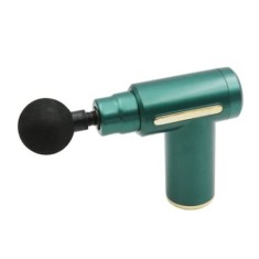 Aparat de vibromasaj, cu 6 trepte de viteza, ergonomic, cu 4 capete de schimb, putere 60/80W, verde