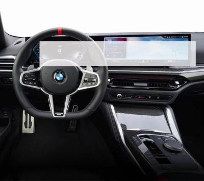 Folie BMW Seria 4 2024+, Duragon, protectie Display Navigatie si Ceasuri Bord, din silicon foto
