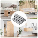 vidaXL Coroană filetată 1000 pcs Argintiu Oțel 864444