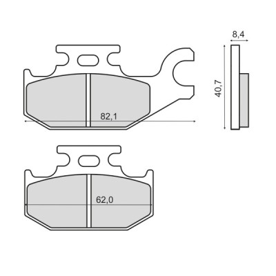 Placute frana sinter Suzuki LT A 450 fata Cod Produs: MX_NEW 225102883RM foto