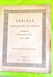 F957-I-ANALELE Fundatiei GOJDU Sibiu 1897-Editi veche originala.