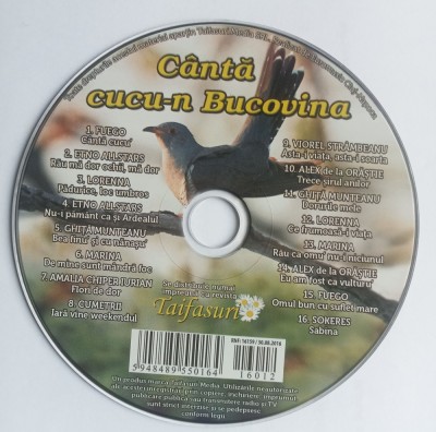 CD Canta cucu-n Bucovina revista Taifasuri foto