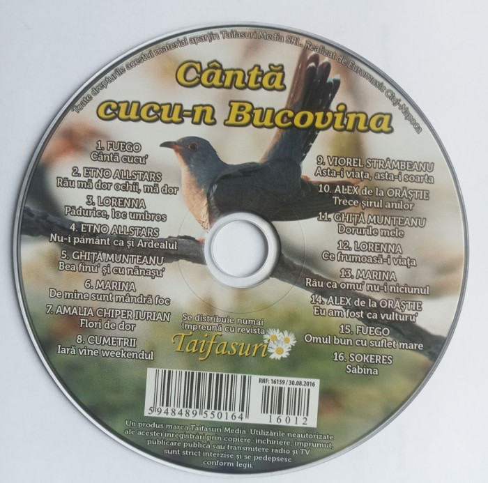 CD Canta cucu-n Bucovina revista Taifasuri