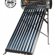 Panou solar presurizat compact FORNELLO SPP-470-H58/1800-10-c cu 10 tuburi vidate de tip heat pipe si boiler din inox de 92 litri