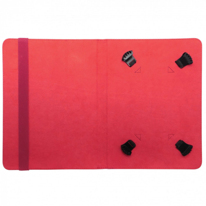 Husa cu stand universala reglabila Orbi negru + rosu pentru tablete de 9 - 10 inch