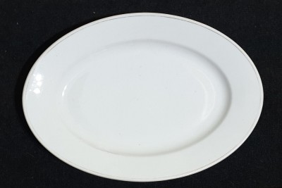 obiect vechi de colectie Platou oval din ceramica marcat MZ - ALTROHLAU - CMR foto