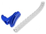 &Icirc;nfăşurare spirală 30mm polipropilenă gri deschis UL94HB
