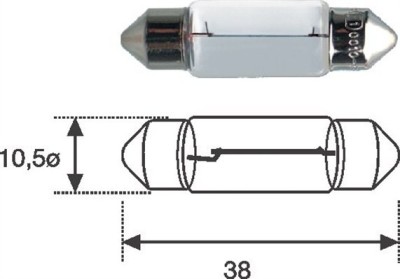 MAGNETI MARELLI 009461100000 Bec, iluminare numar circulatie foto