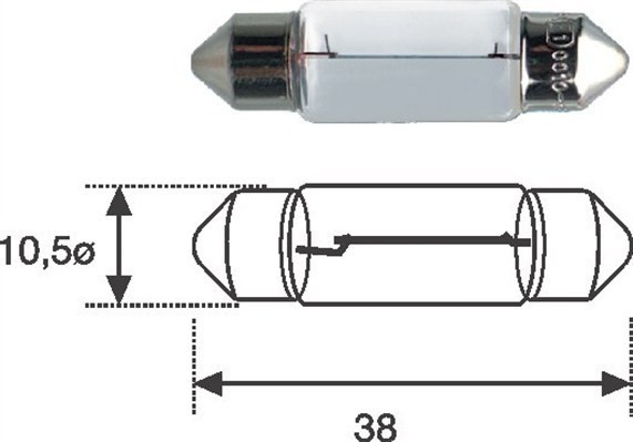 MAGNETI MARELLI 009461100000 Bec, iluminare numar circulatie