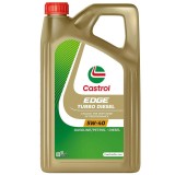 Ulei motor Castrol Edge Turbo Diesel 5W40, 5L, ACEA C3. Full sintetic. Protectie uzura, curatenie motor.