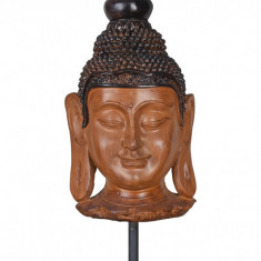 Bustul lui Buddha din rasini pe postament CW622